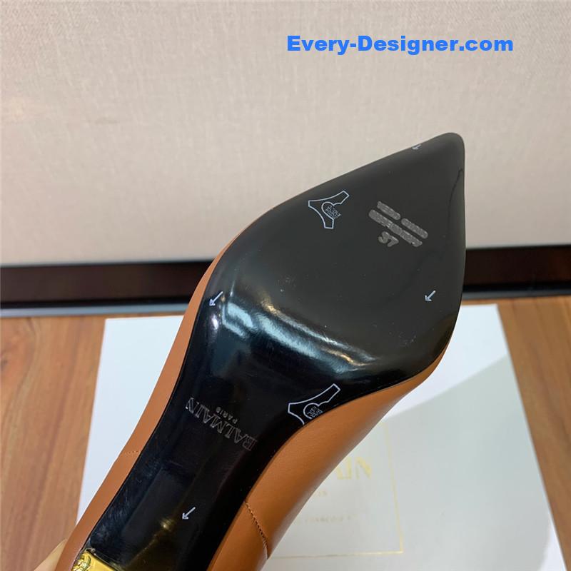 Balmain pointed toe metal heel boots