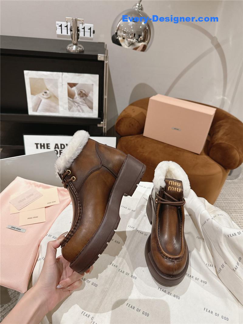 miumiu wool ankle boots