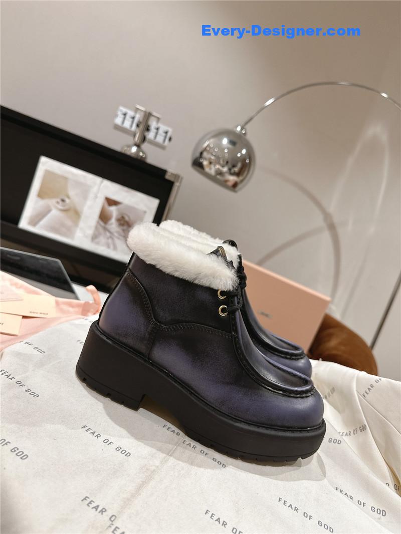 M1um1u wool ankle boots