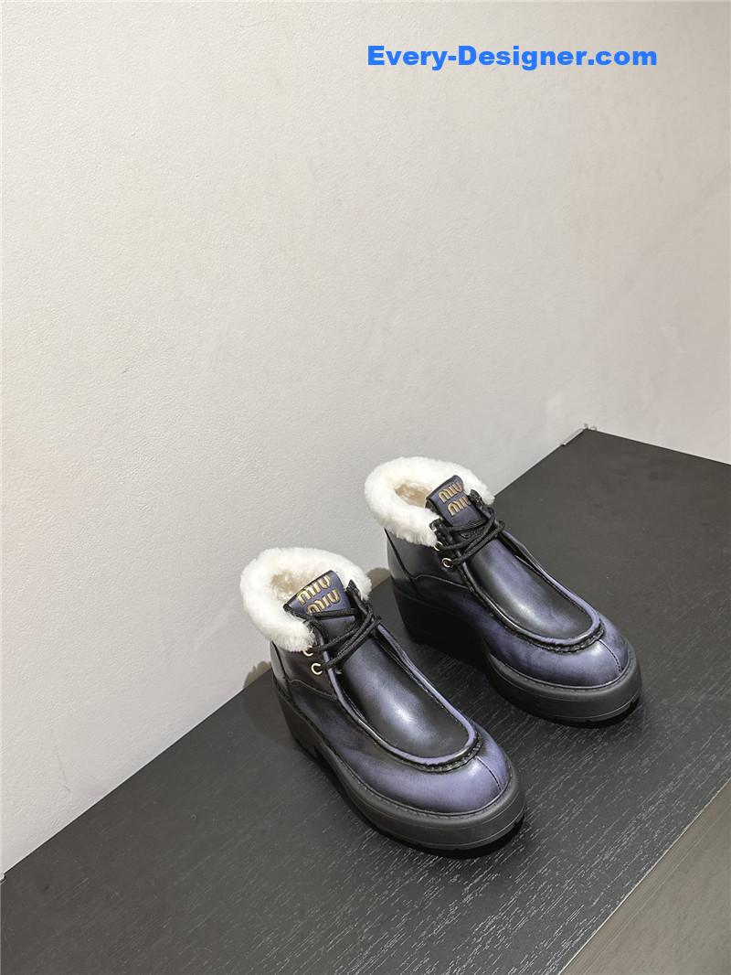 M1um1u wool ankle boots