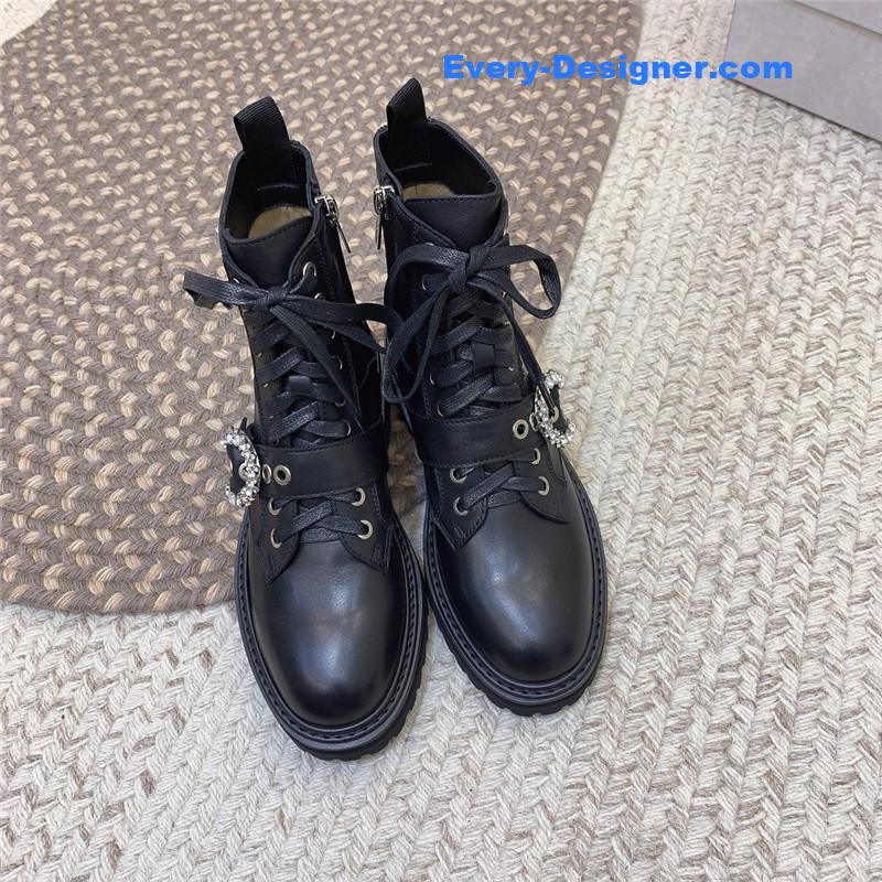J1m*y Ch00 classic logo military boots
