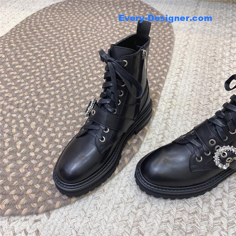 J1m*y Ch00 classic logo military boots