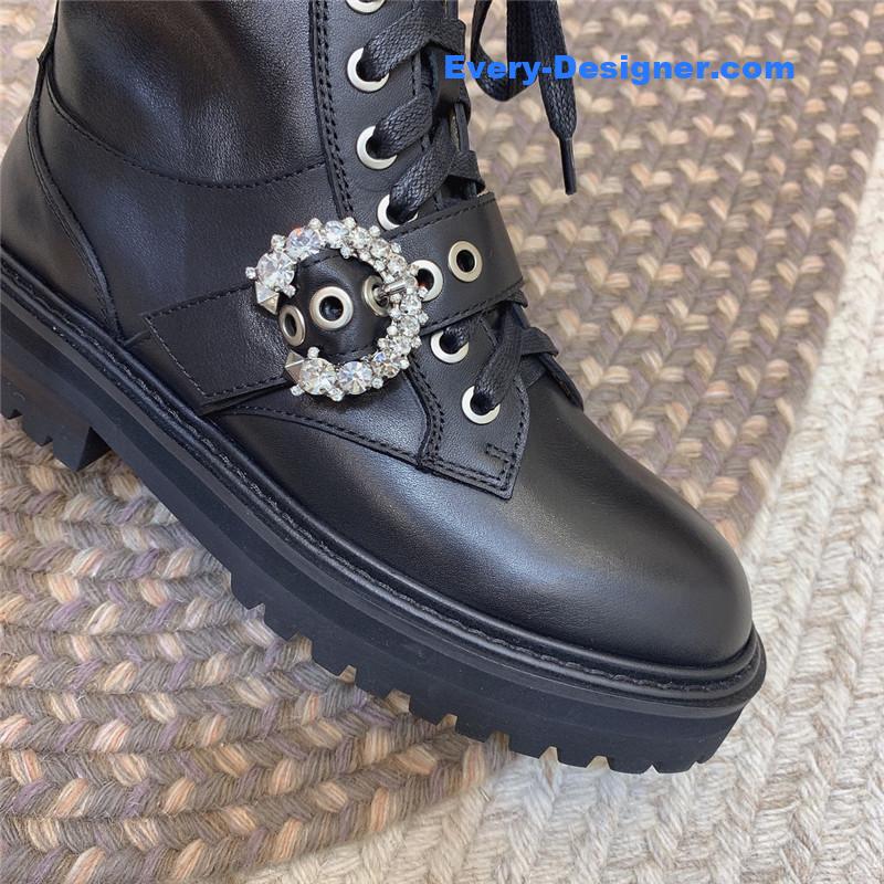 J1m*y Ch00 classic logo military boots