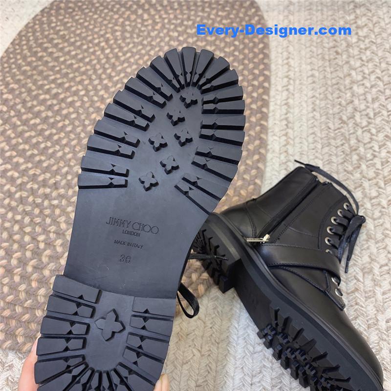 J1m*y Ch00 classic logo military boots