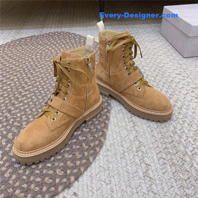 J1m*y Ch00 classic logo military boots