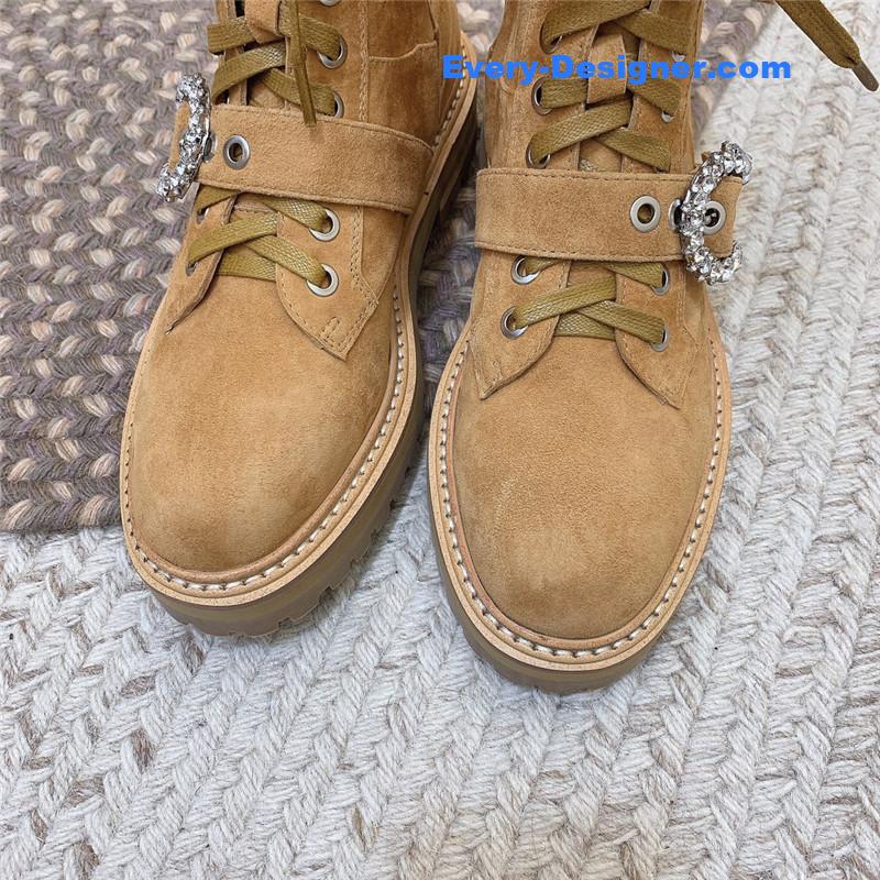 J1m*y Ch00 classic logo military boots