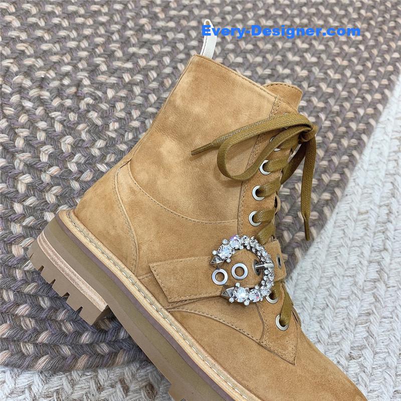 J1m*y Ch00 classic logo military boots