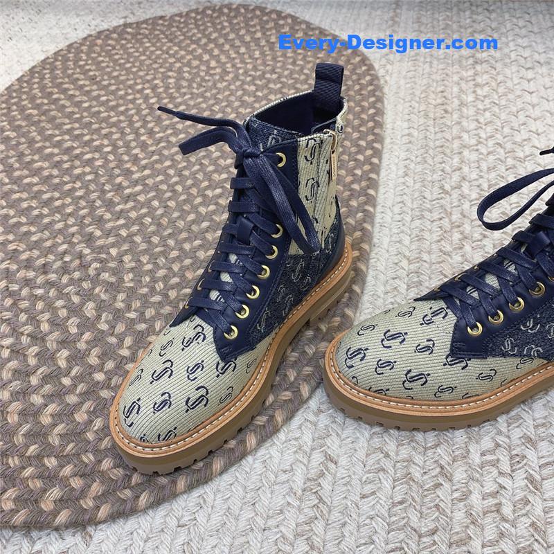 J1m*y Ch00 classic logo military boots