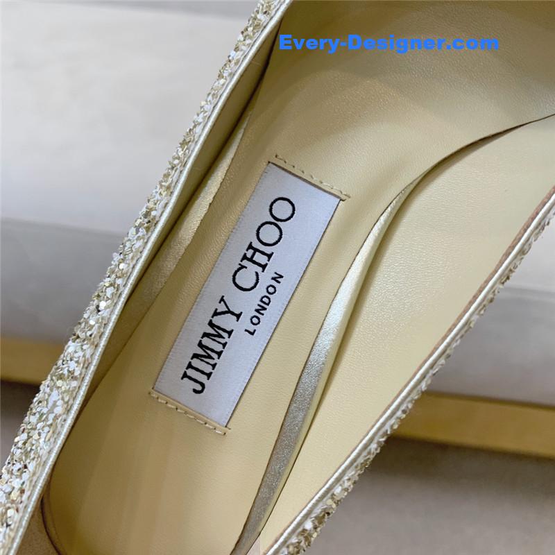 J1m*y Ch00 gradient stitching series high heels