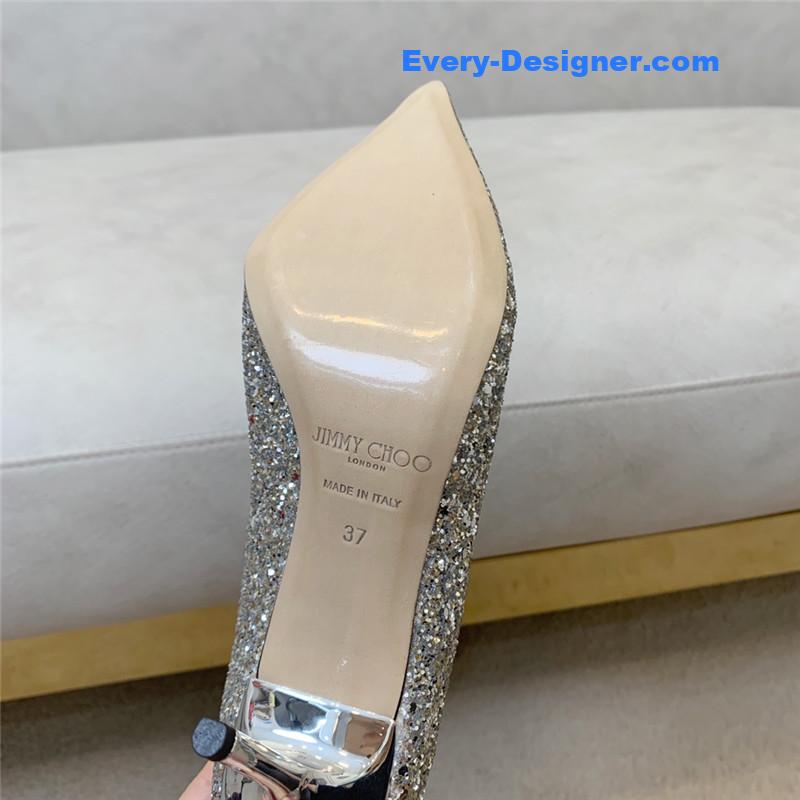 J1m*y Ch00 gradient stitching series high heels