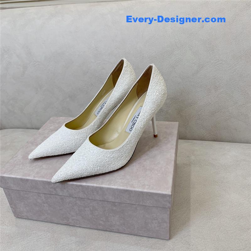 J1m*y Ch00 gradient stitching series high heels