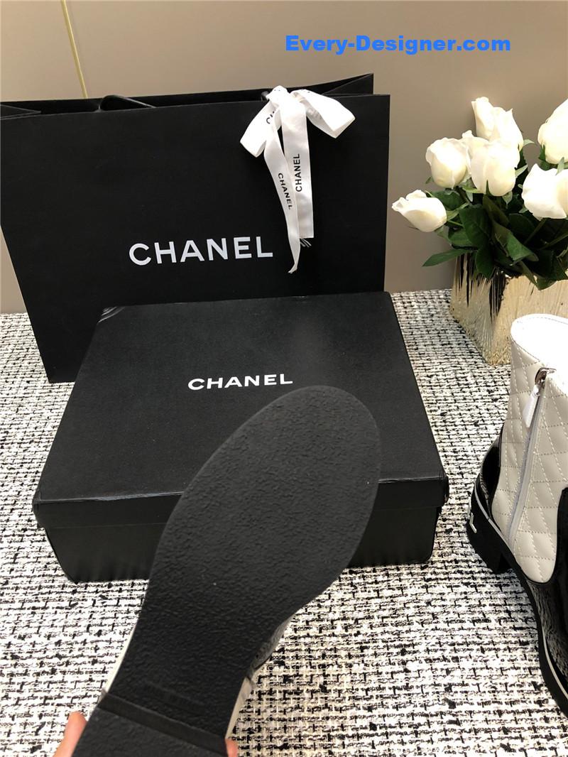 CC Xiaoxiang round toe thick heel short boots