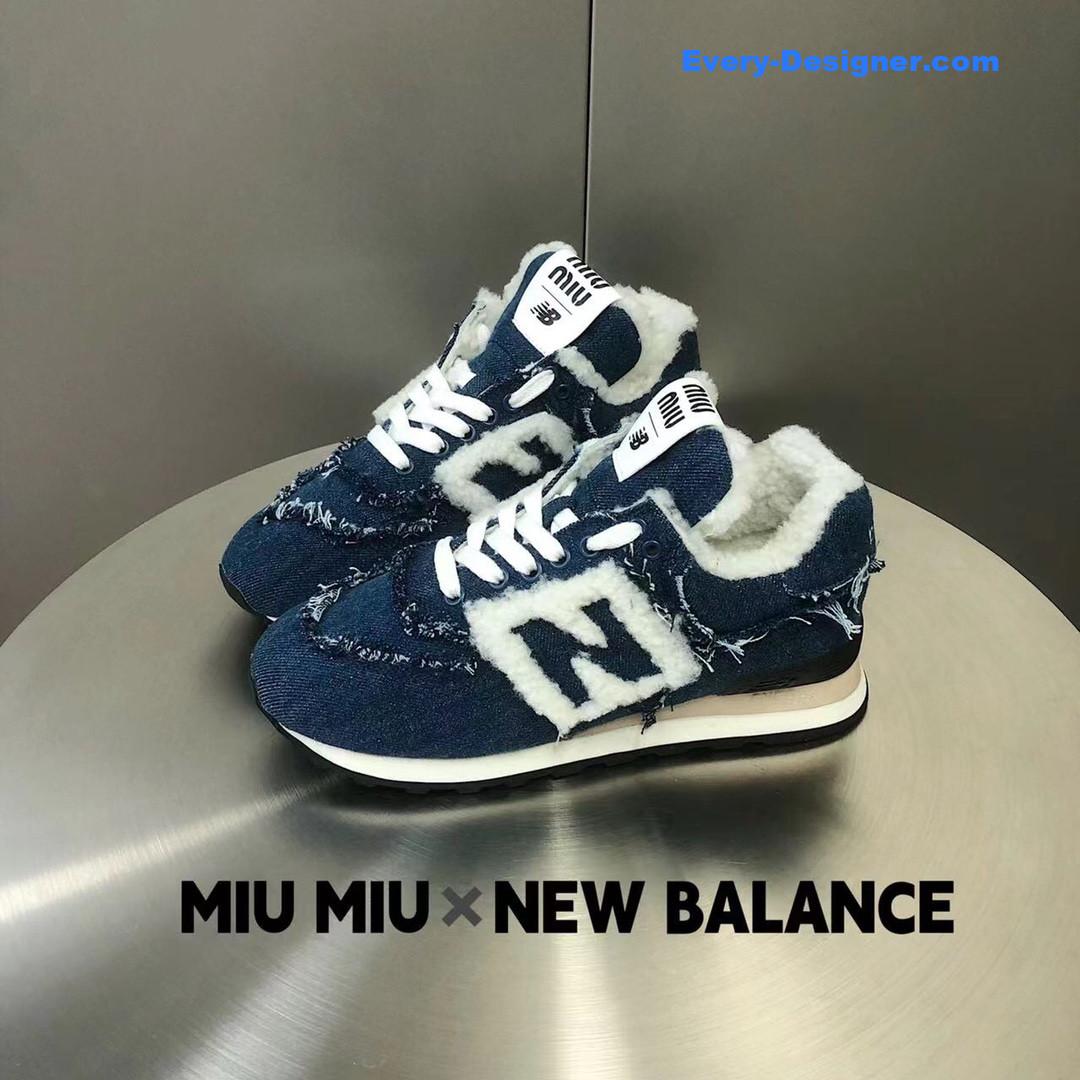 M1um1u new balance 574 joint sneakers
