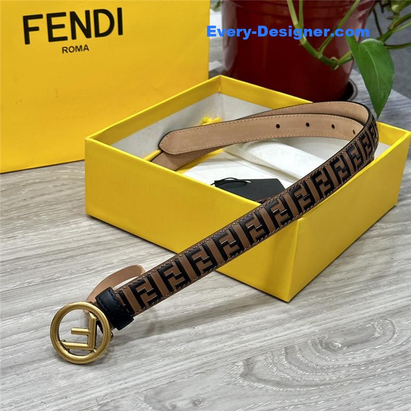 fendi electroplated F buckle belt