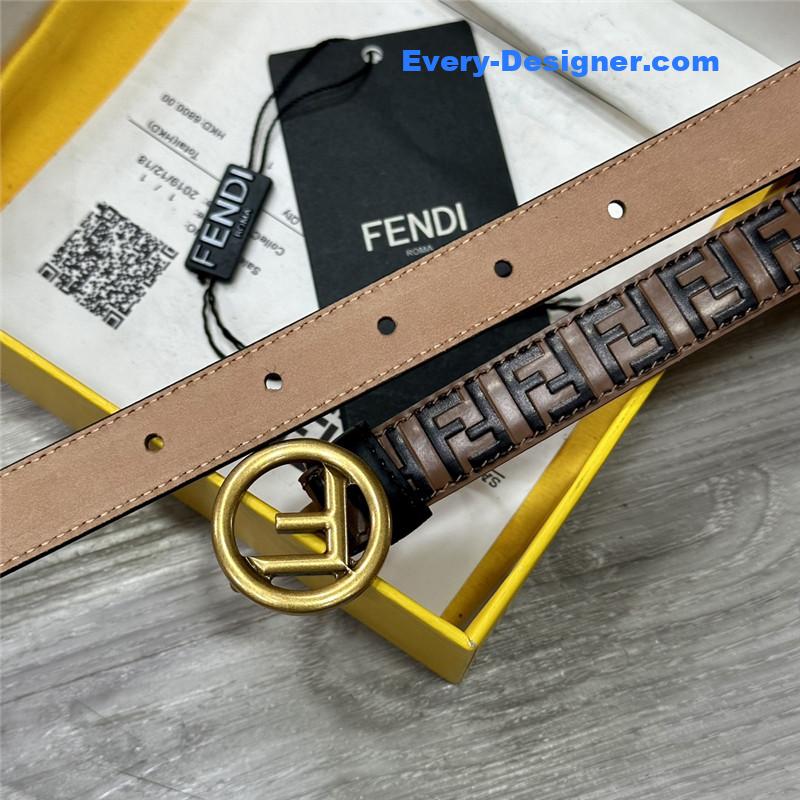 fendi electroplated F buckle belt