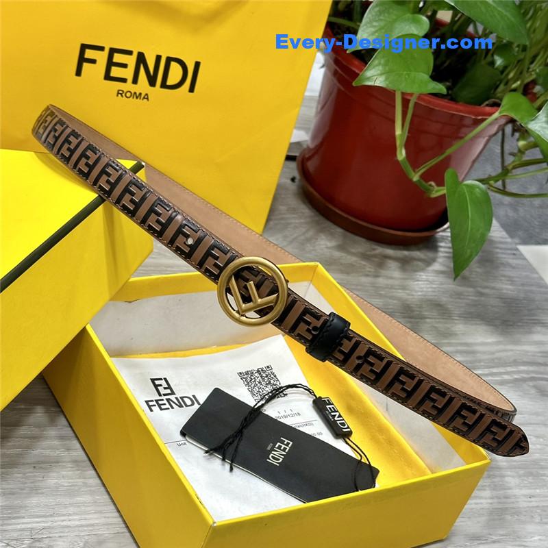 fendi electroplated F buckle belt