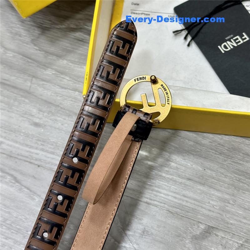 fendi electroplated F buckle belt