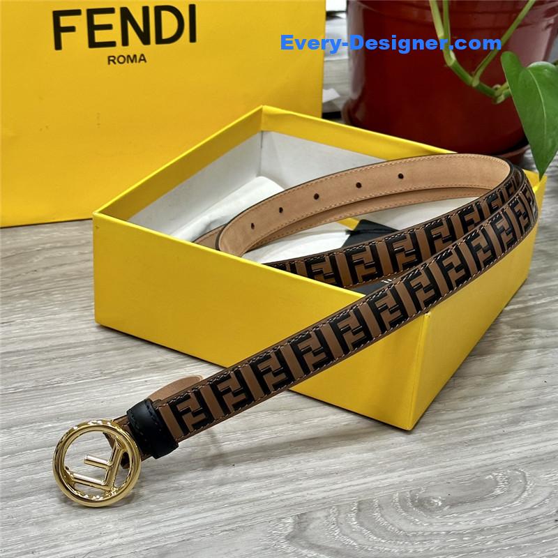 fendi electroplated F buckle belt