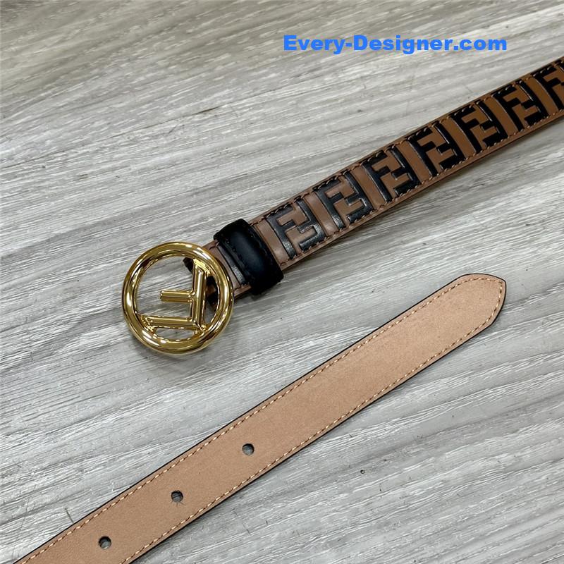 fendi electroplated F buckle belt