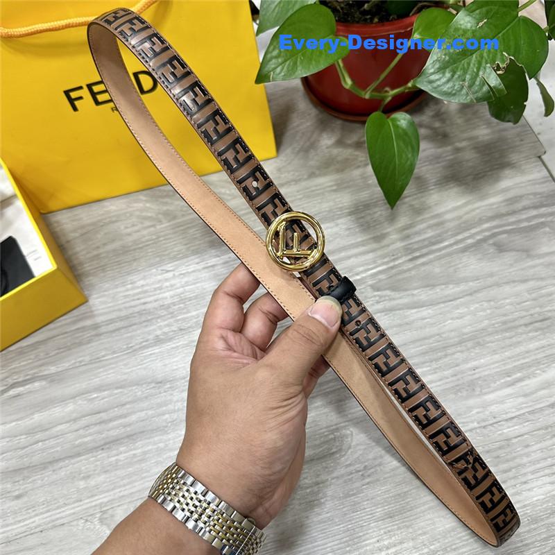 fendi electroplated F buckle belt