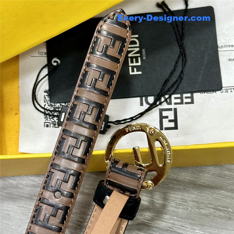fendi electroplated F buckle belt