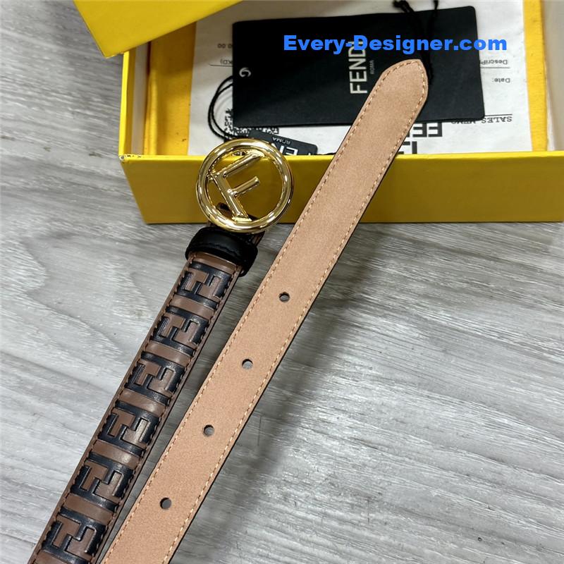 fendi electroplated F buckle belt