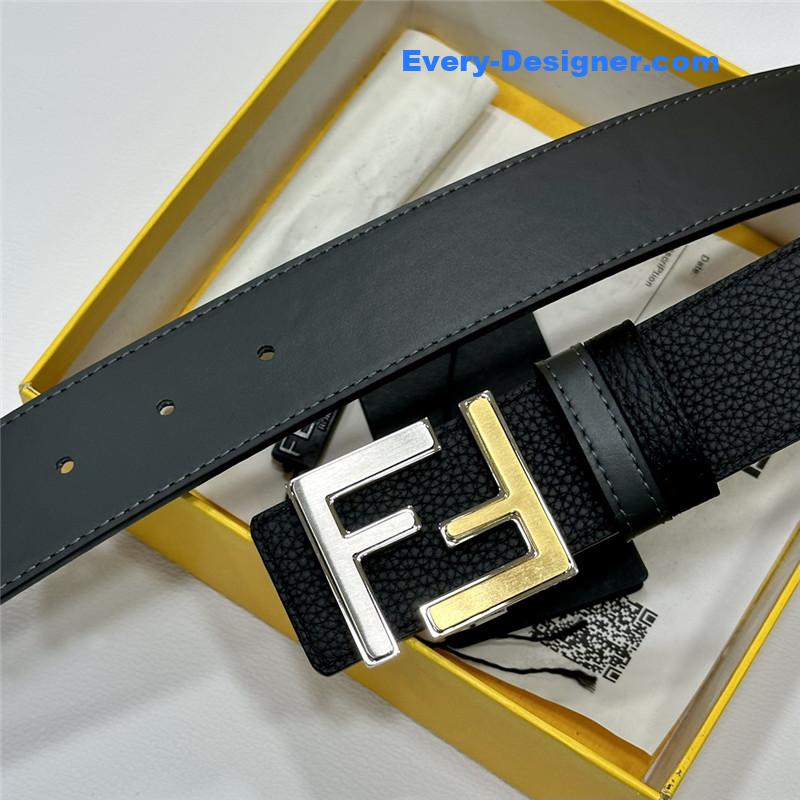 fendi double F electroplated buckle