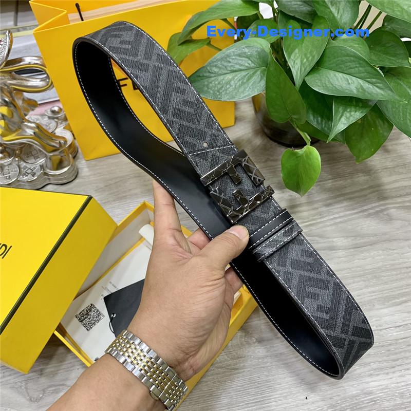 fendi double loop reversible belt