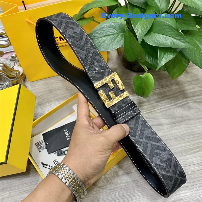 fendi double loop reversible belt