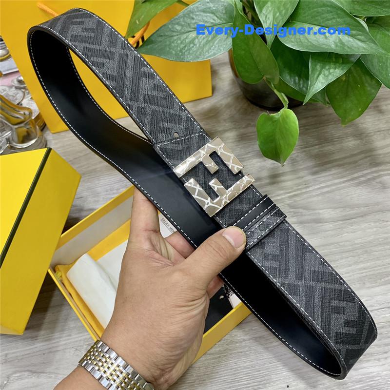 fendi double loop reversible belt