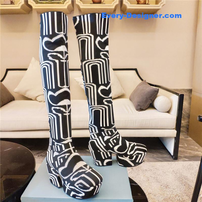 prada catwalk high imitation platform boots