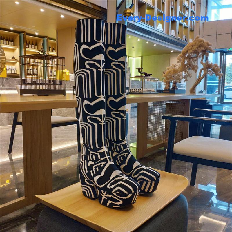 Pra*a catwalk high imitation platform boots