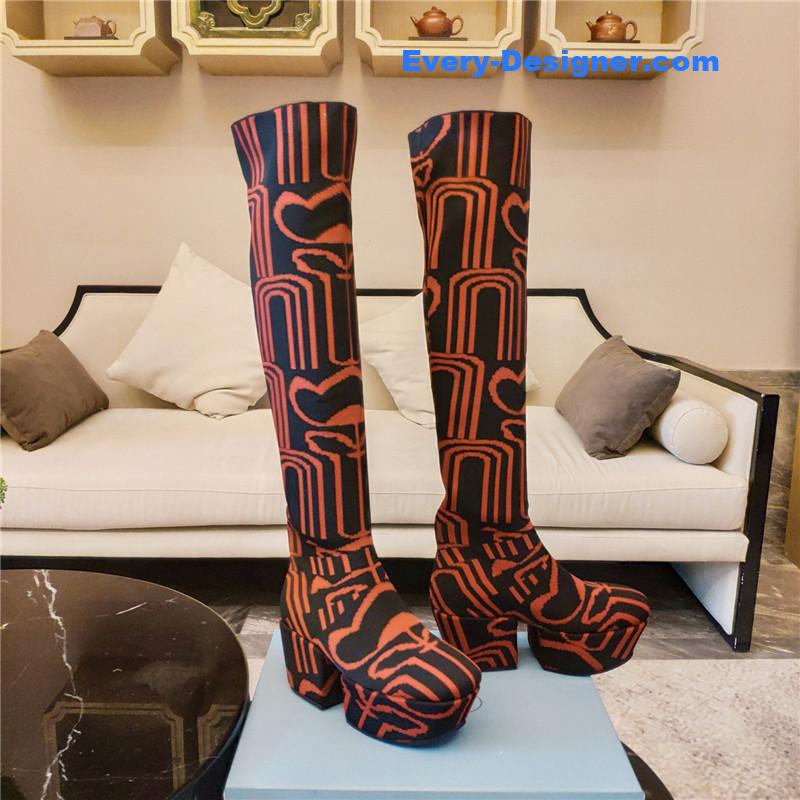 prada catwalk high imitation platform boots