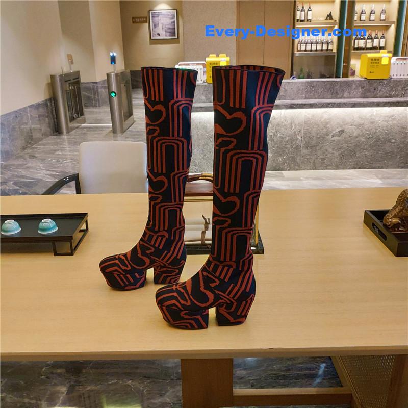 Pra*a catwalk high imitation platform boots