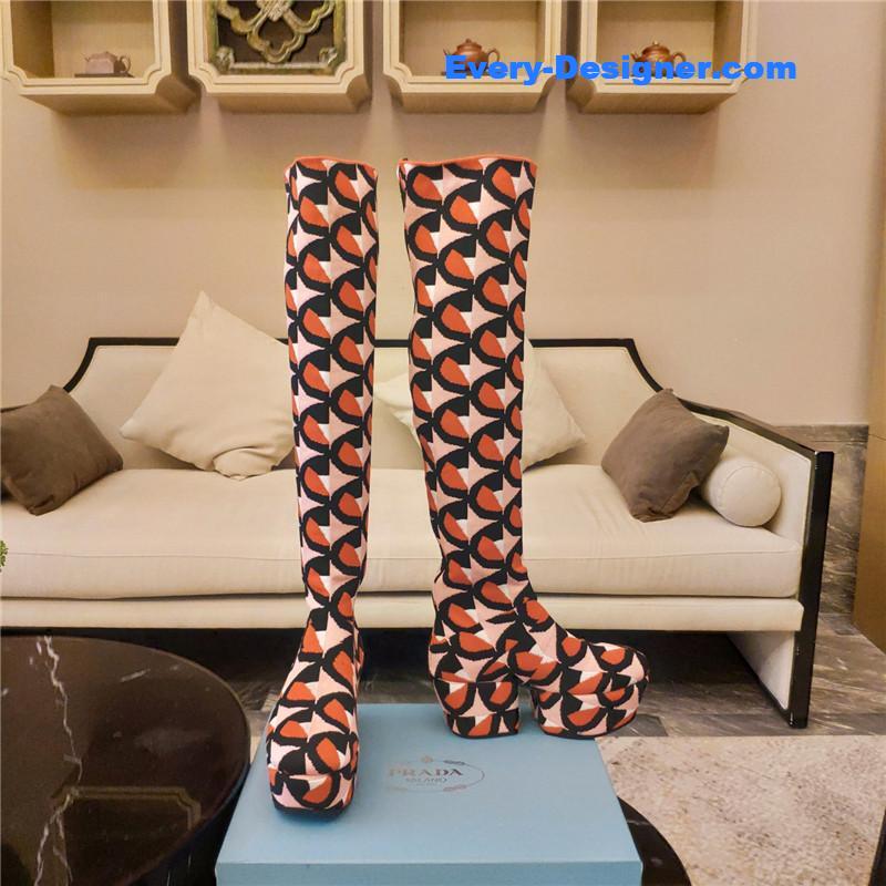 prada catwalk high imitation platform boots