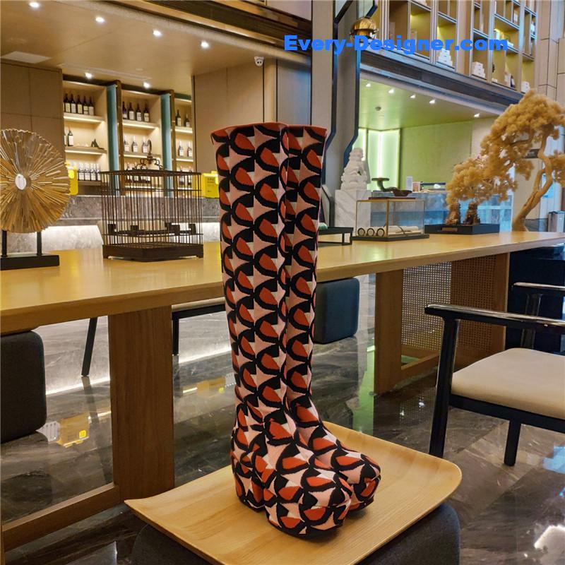 Pra*a catwalk high imitation platform boots