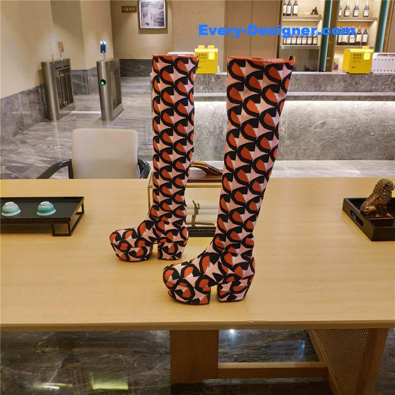 Pra*a catwalk high imitation platform boots