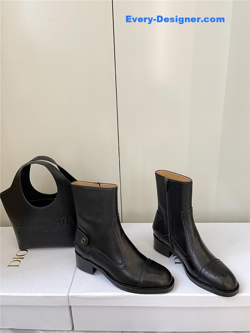 D10r retro british style brogue short boots