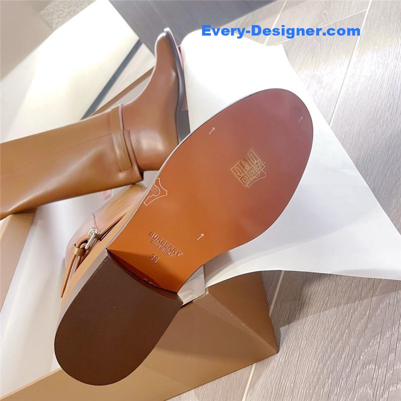 Bv*b*rry brown ankle strap long boots