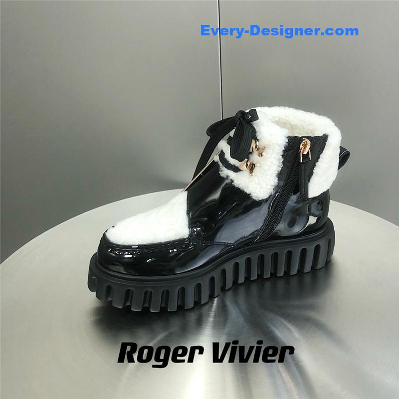 Roger vivor thick-soled fur boots
