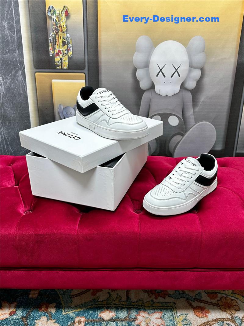 celine new color matching sneakers white shoes