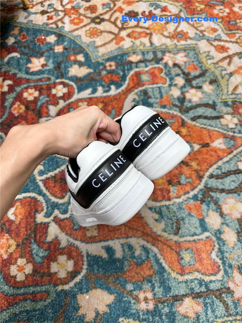 Ce1i*e new color matching sneakers white shoes
