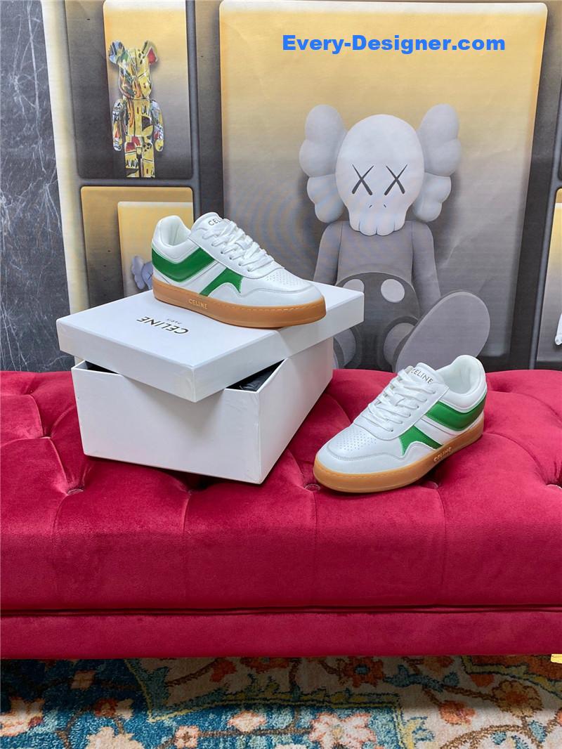celine new color matching sneakers white shoes