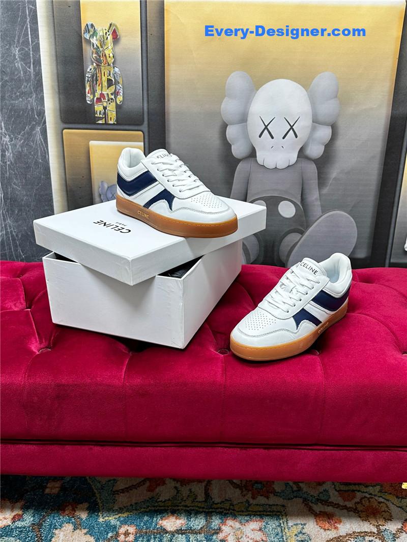 celine new color matching sneakers white shoes
