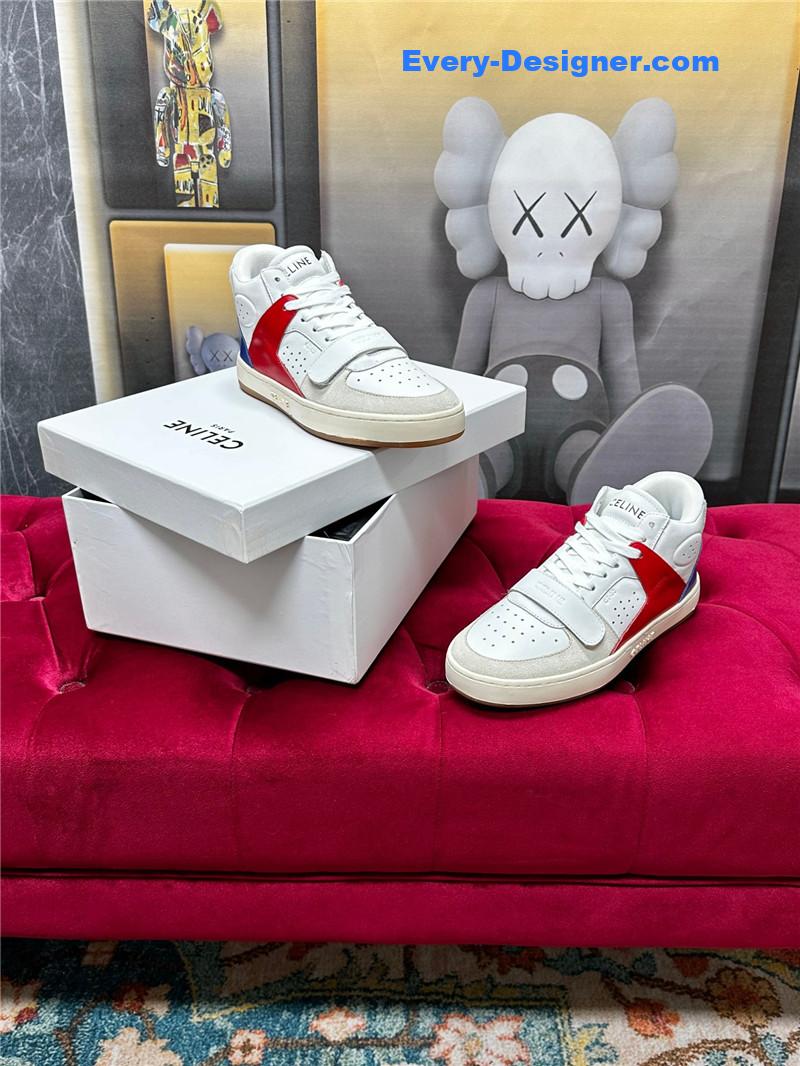 celine new color matching sneakers white shoes