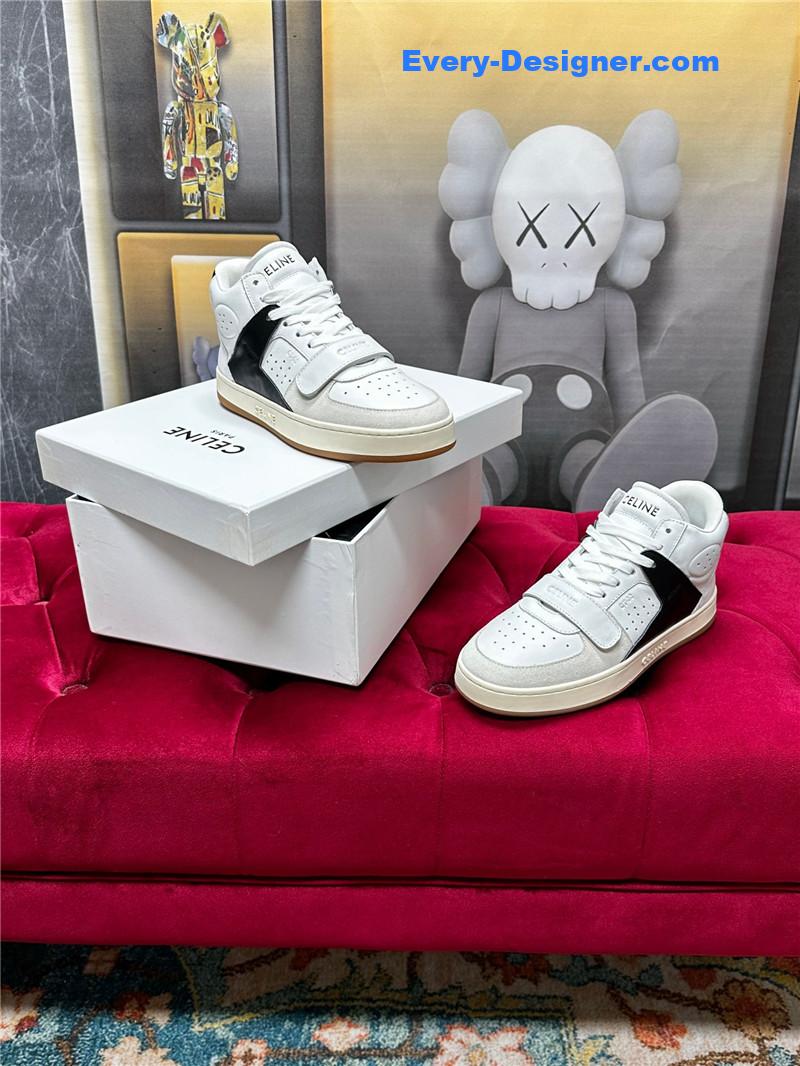 celine new color matching sneakers white shoes
