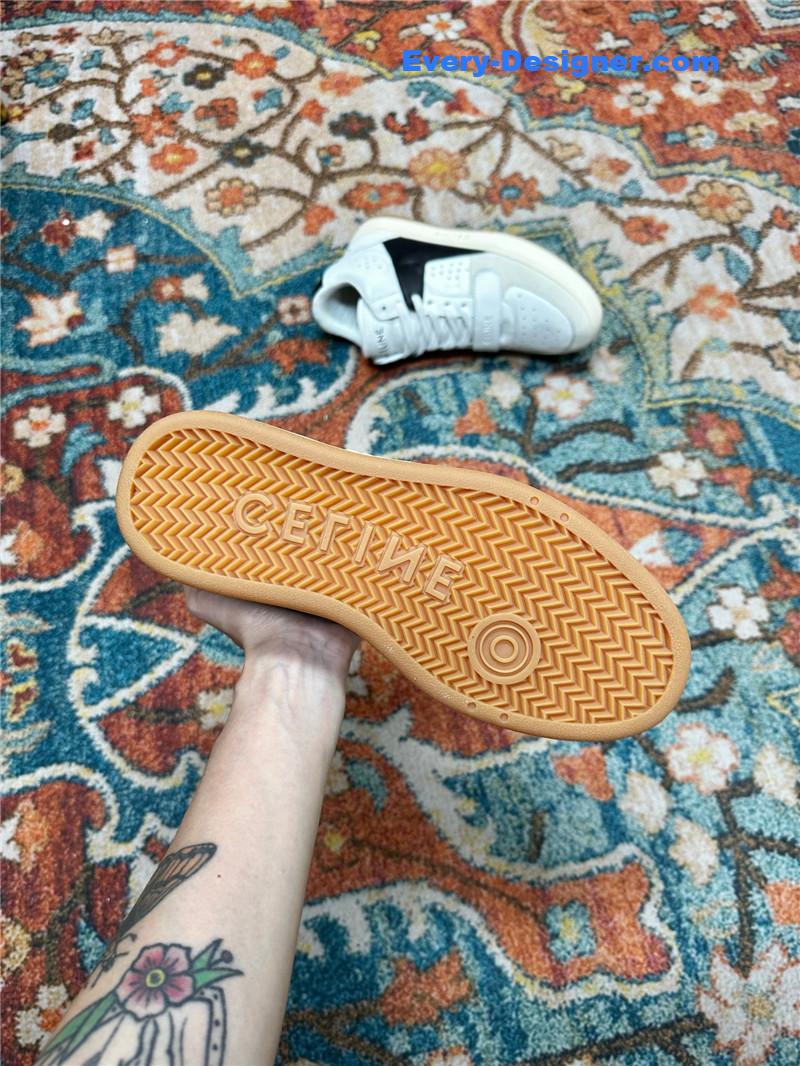 Ce1i*e new color matching sneakers white shoes