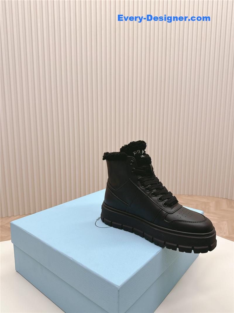 Pra*a wool high top sneakers and boots