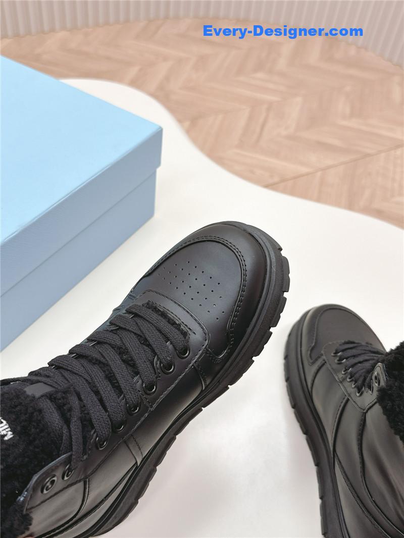 Pra*a wool high top sneakers and boots