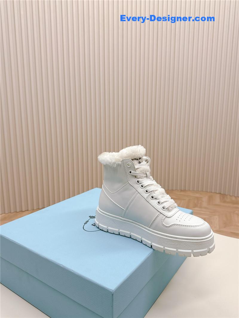 Pra*a wool high top sneakers and boots